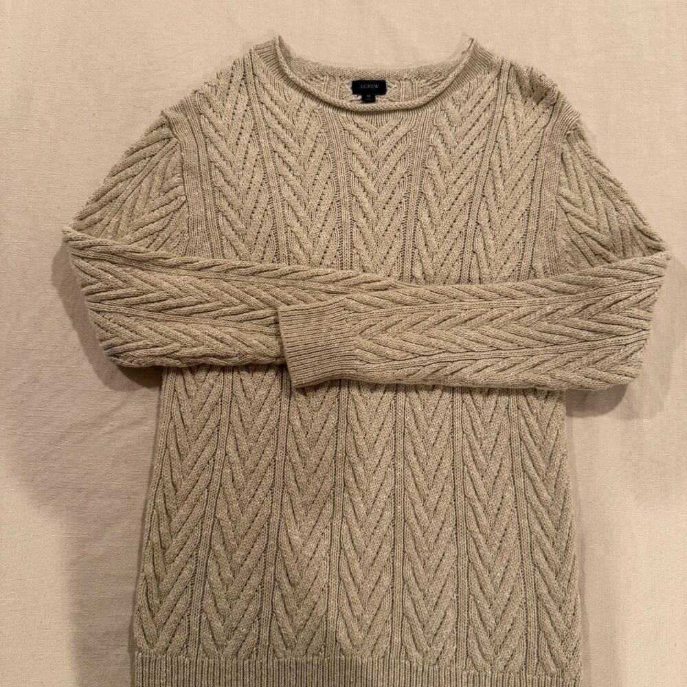Jcrew cable knit sweater